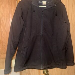 Men's Black Performance Jacket with Hood